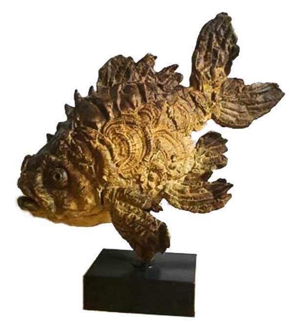 Pieter Vanden Daele Bronze Fisch „Valerius“ in Giessen / Gießen